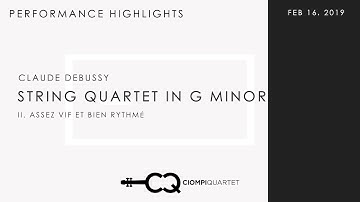 Claude Debussy: String Quartet in G minor, Op. 10,  II. Assez vif et bien rythmé