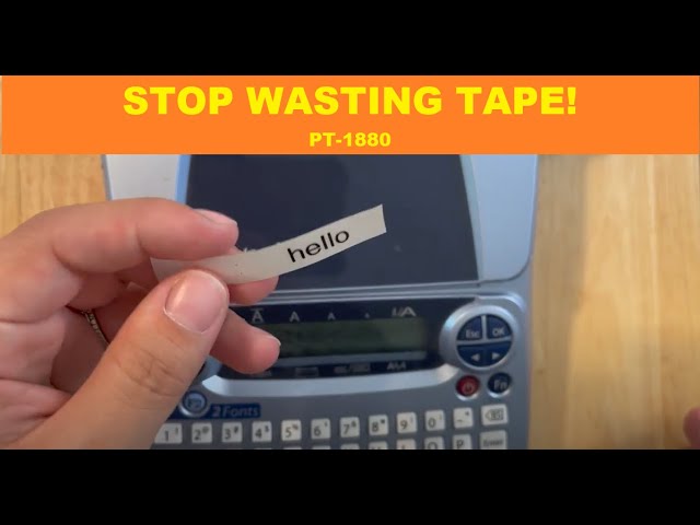 Set Margins and stop wasting tape with your Brother PT1880 P-touch