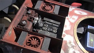 Armortek 1/6th scale RC King tiger project video#26 (gas tank cluster, and cooling fan install)