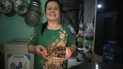 Ốc bưu xiên que nướng sa tế chấm tương ớt cay chảy nước mắt | @cothuvlog-csla1265