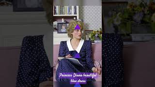 Princess Diana Beautiful Blue Dress Looking Wow