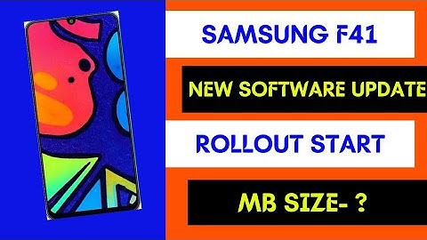 👍👉 Samsung F41 New Software Update | Rollout Start