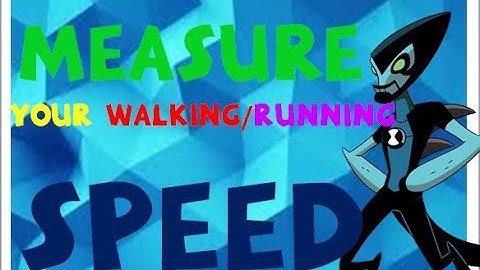 How to measure your running or walking speed
