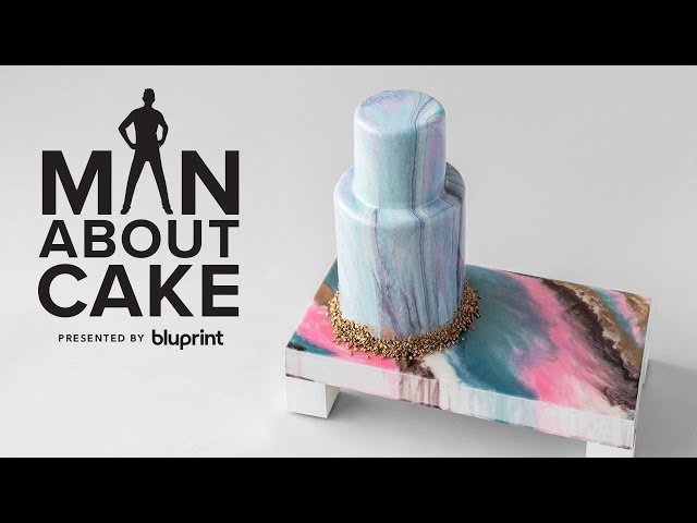 Marble Cake Stand + Mirror Glaze Cake | Man About Cake Masterpiece