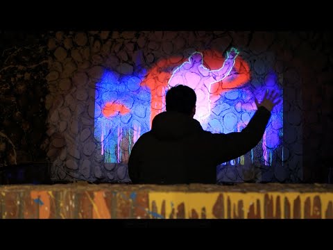 Light graffiti installation "Re-filtrate"