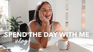 SPEND THE DAY WITH ME (home alone) | what I eat, my fave workout, reviewing my IG purchases