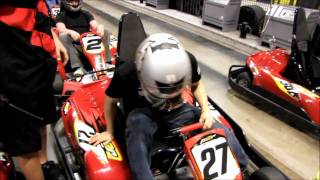Indoor Go Karting at the MSI MOA Overclocking Event @ CES 2011 Linus Tech Tips