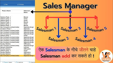 Salesman TDL  | Salesman Wise Sales & Outstanding Report in Tallyprime