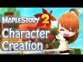 Maplestory 2  launch character creation