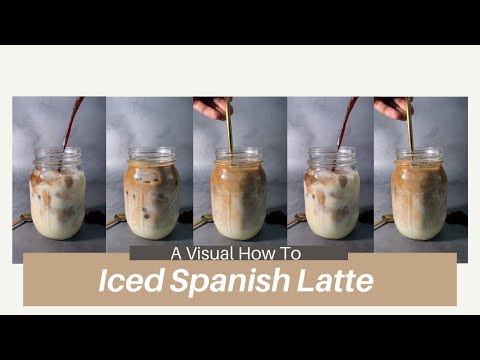 Iced Spanish Latte: A Visual How To