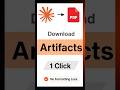 How to Download Claude Artifacts as PDF #Shorts