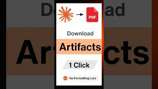How to Download Claude Artifacts as PDF #Shorts