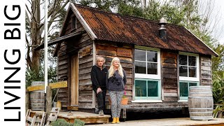 Colonial Cottage Style Tiny House Built For Only $8000