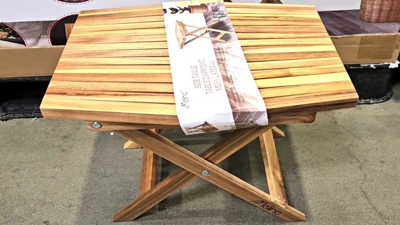MELINO WOODEN FOLDING TABLE Shop with us at Costco!!!