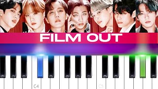 Video-Miniaturansicht von „BTS - FILM OUT (teasers) EASY PIANO TUTORIAL“