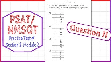 PSAT / NMSQT Question 11 from  Practice Test 1 Section 2 Module 2