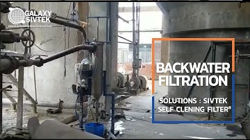 Backwater Filtration With Self Cleaning Filter