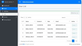 Online Survey Management System in PHP My SQL with source code @1SourceCode 