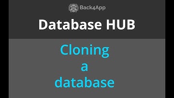 Cloning a database - Database HUB