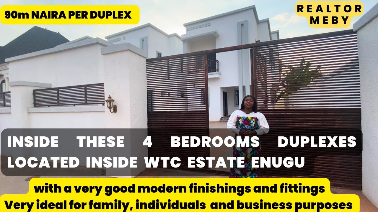 INSIDE A 4 BEDROOMS DUPLEX IN WTC ESTATE ENUGU HOUSE AGENT ENUGU