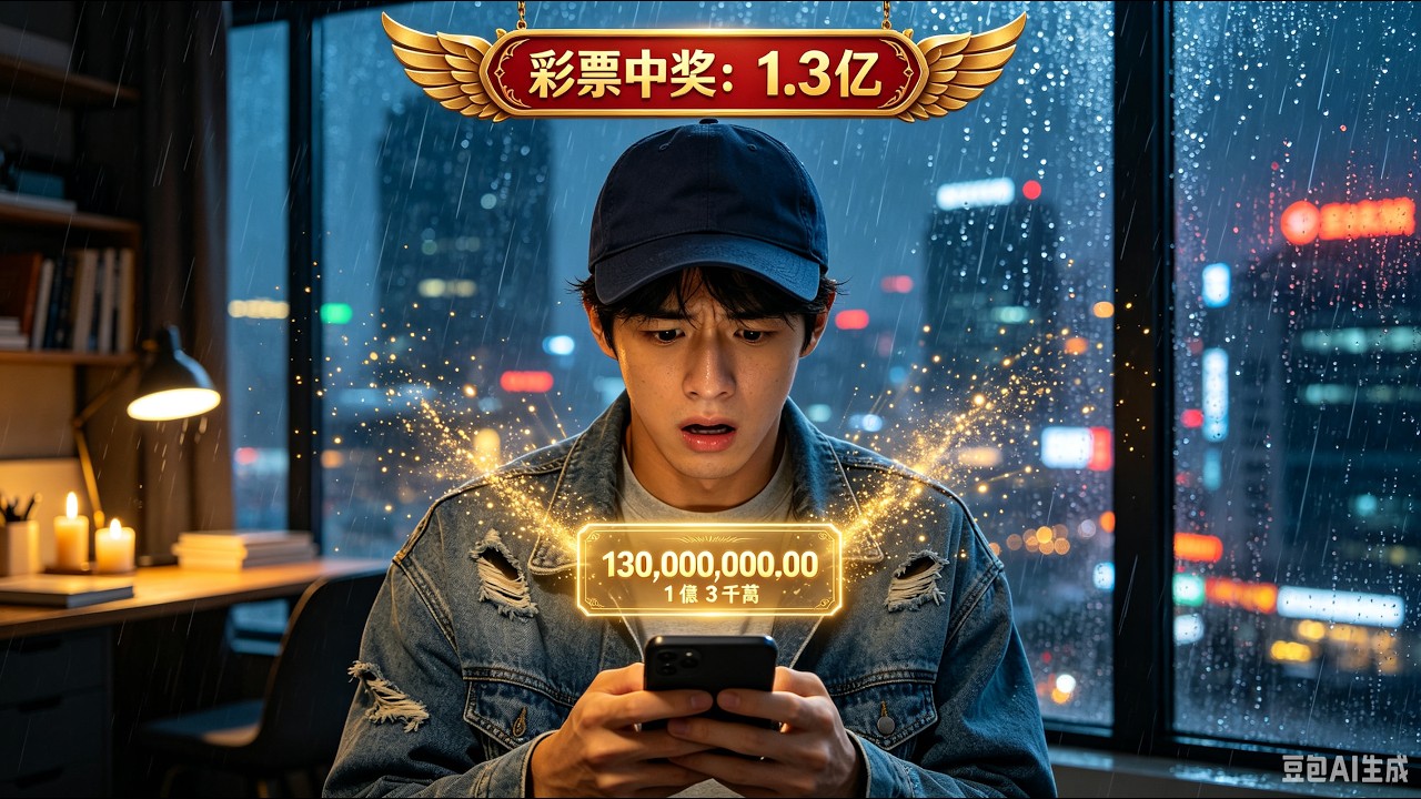 彩票中獎 1.3 億，隱藏財富裝窮考驗身邊人