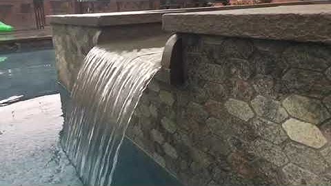 Beautiful custom spa with spillover