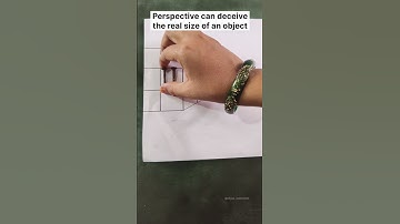 Illusion | Perspective can deceive the real size of an object | #illusions #shorts  #viral #tranding