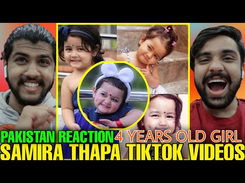 Pakistan Reaction on Nepali TikToker 4 Years old | Samira Thapa Tiktok Videos Reaction