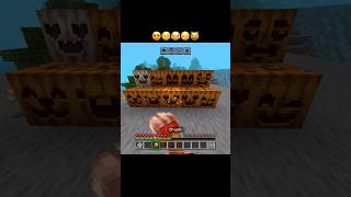 MINECRAFT the pumpkin emoji #minecraft #shortvideo #shorts #pumpkin
