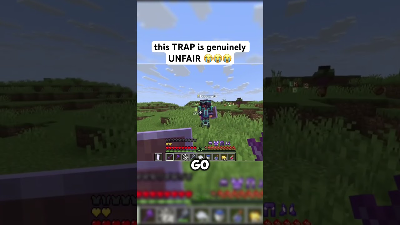 i can't BELIEVE that I TRAPPED them BOTH 😭🙏🏼🤣 #minecraft #gaming