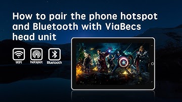 How can I connect my phone to ViaBecs car stereo Bluetooth and wifi?