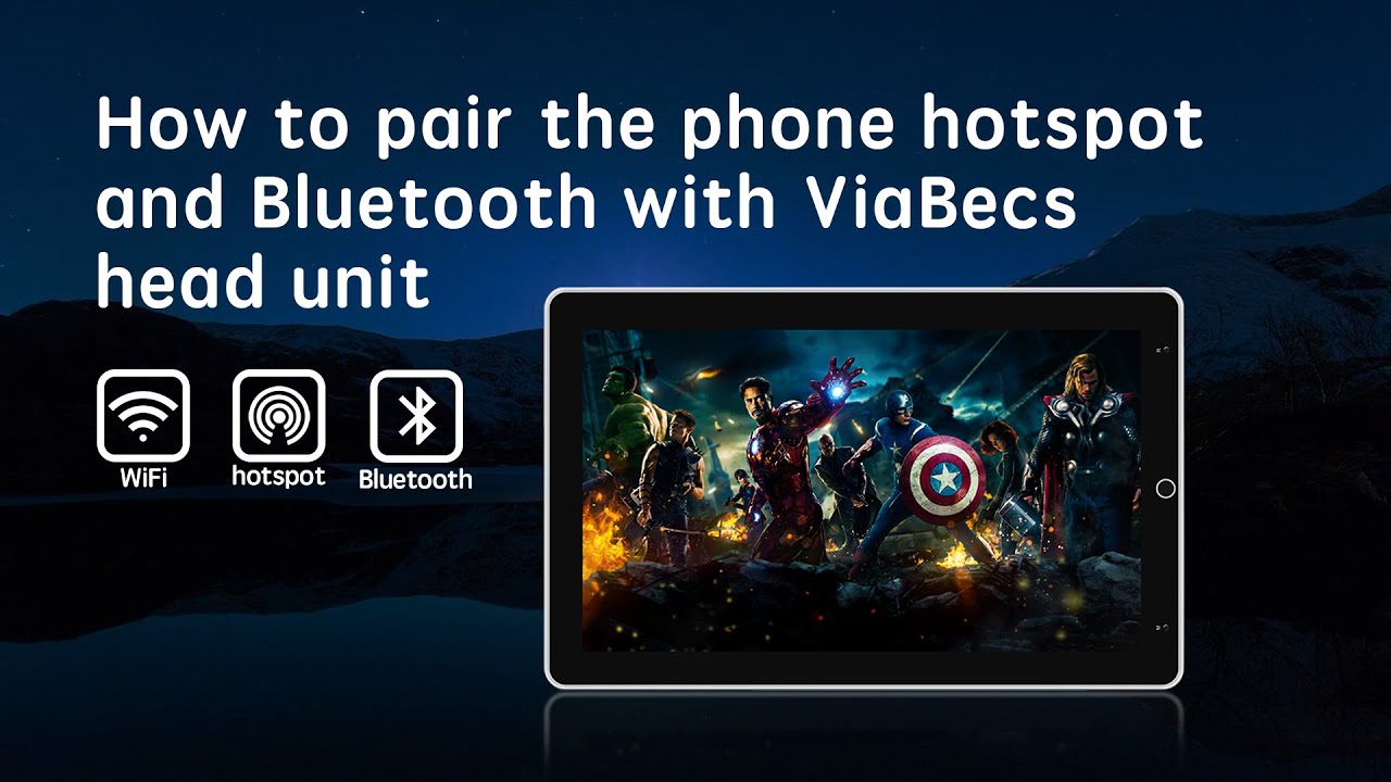 How can I connect my phone to ViaBecs car stereo Bluetooth and wifi