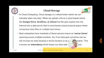 Introduction to Cloud Computing | Rajesh H | SNS Institutions