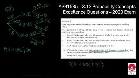AS91585 - 3.13 Probability Concepts - 2020 - Excellence Questions