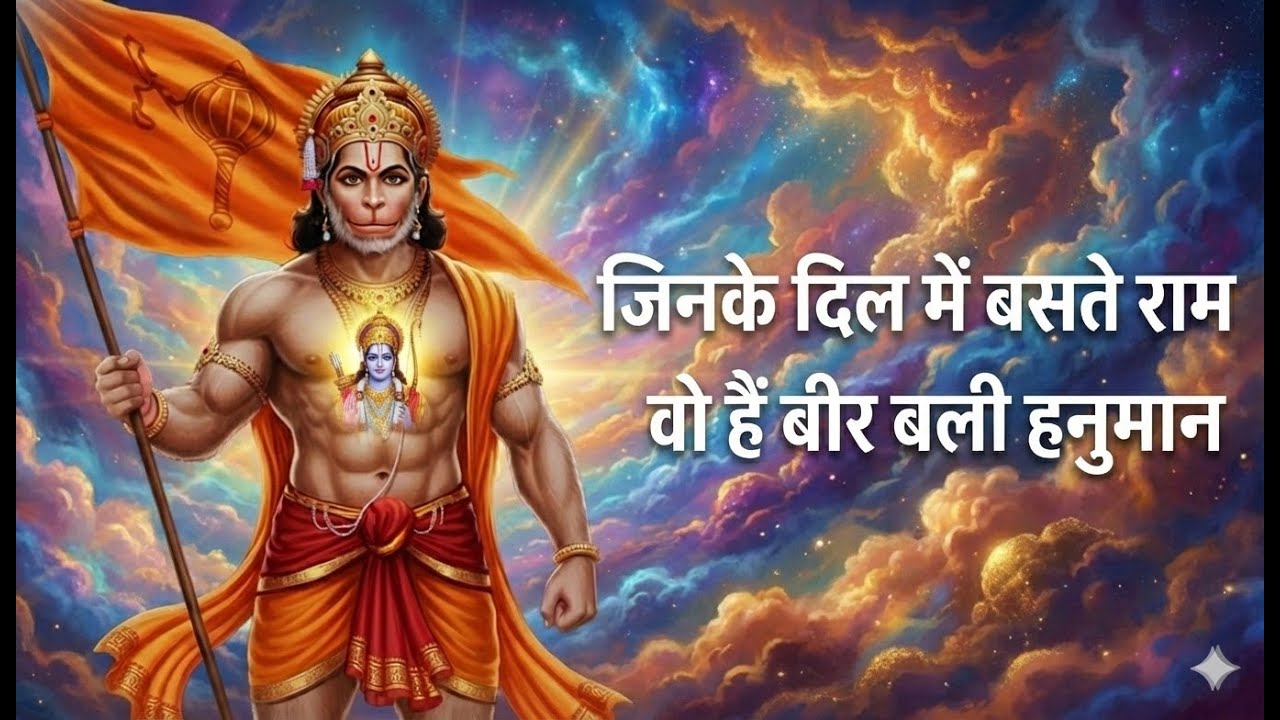 जिनके दिल में बसते राम वही हैं वीर बली हनुमान | Ram Bhakt Hanuman Bhajan | जय बजरंगबली 
