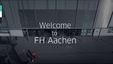 Welcome to FH Aachen!