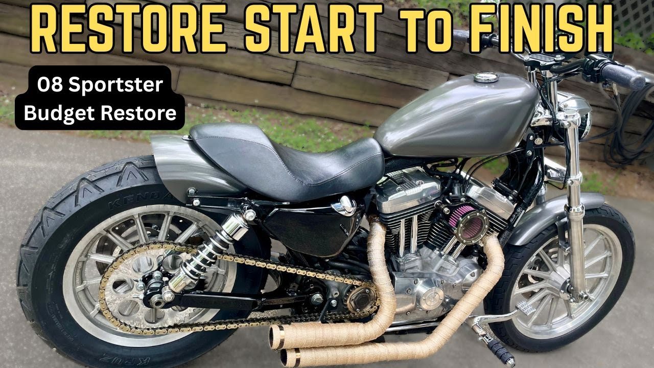 ВОССТАНОВЛЕНИЕ SPORTSTER ОТ НАЧАЛА ДО КОНЦА. Harley-Davidson Sportster 2008 года.