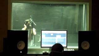 Tiffany Alvord in the studio recording "Possibility" in Atlanta