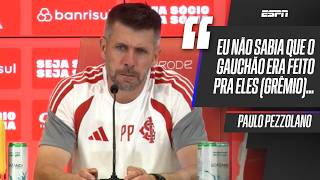 INTER VICE! PEZZOLANO AFIRMA QUE GAUCHÃO FOI FEITO PARA O GRÊMIO GANHAR! | COLETIVA