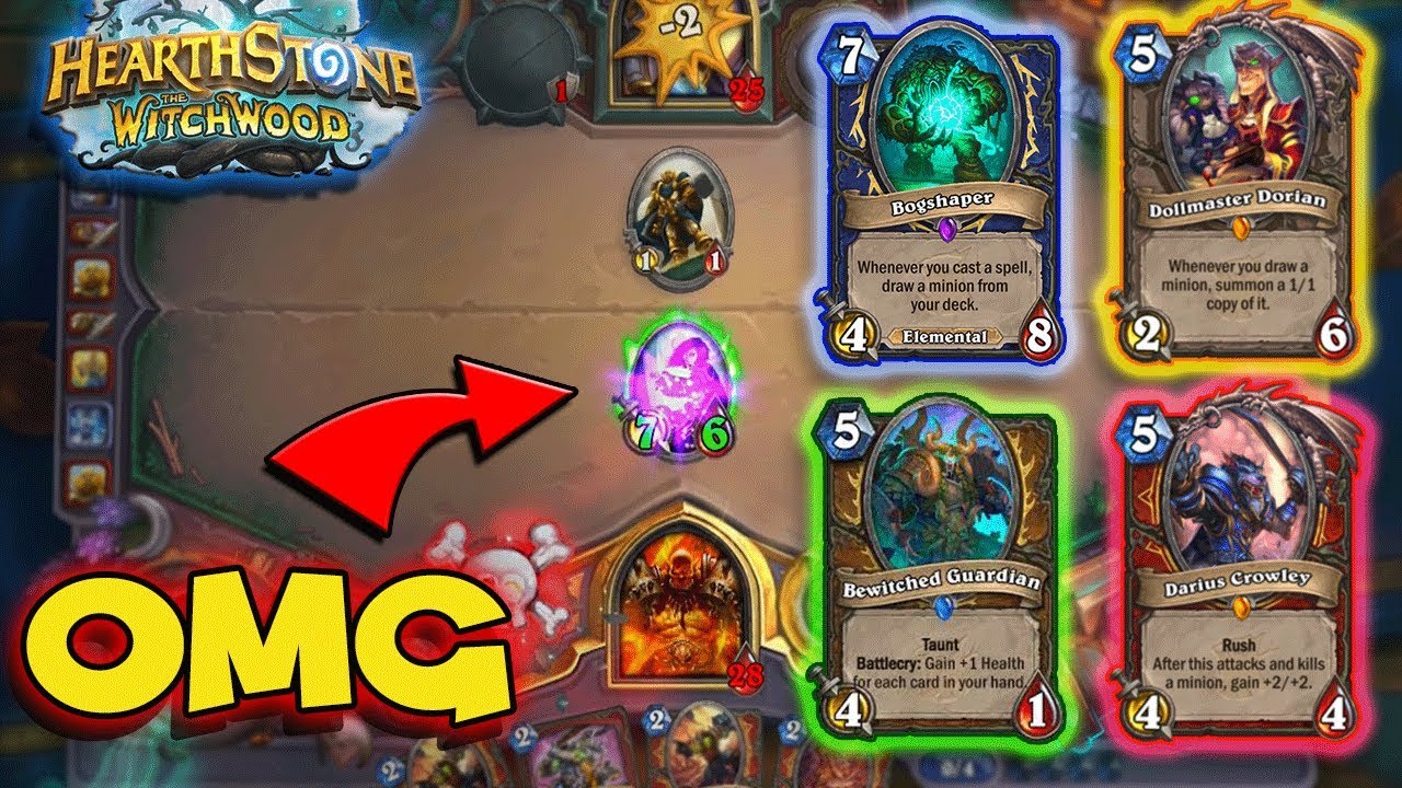 NEW Hearthstone Cards! - The Witchwood Gameplay - Funny Hearthstone Moments #2