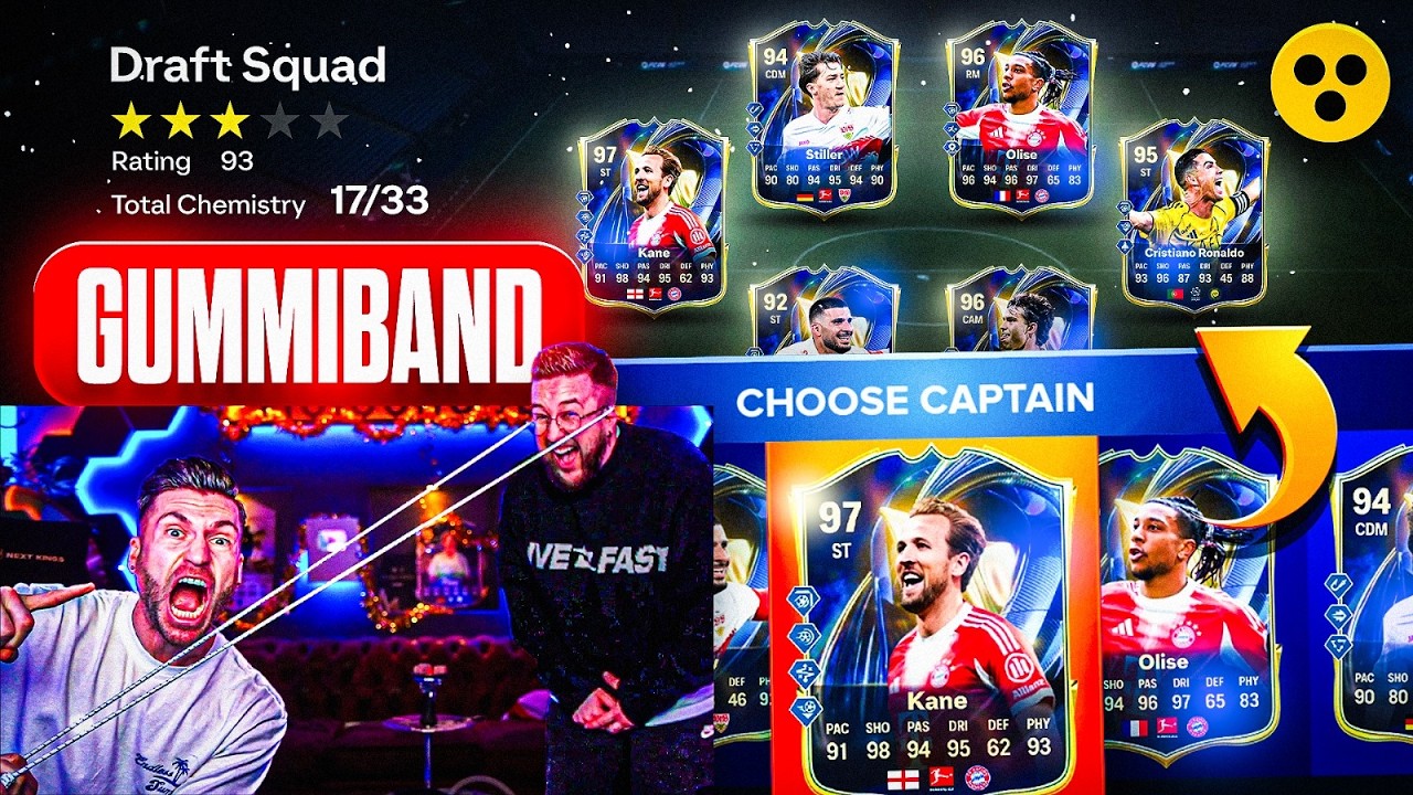 Wer bekommt das XXL GUMMIBAND 😂😱 Bundesliga TOTS BLIND DRAFT Battle 🔥