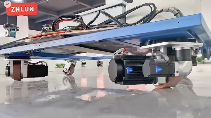 #AGV #drivewheel #steeringwheel #chassisZHLUN AGV drive wheel double drive chassis test