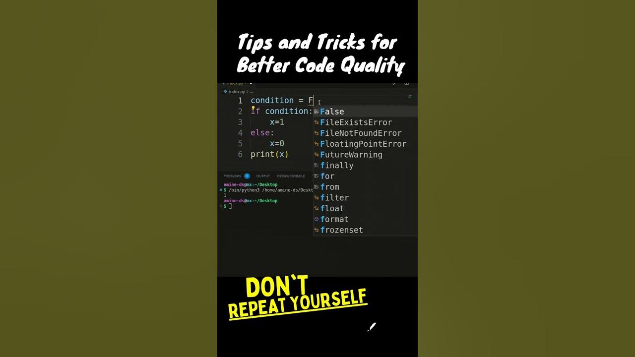 #python Tips and Tricks for Better #Code Quality - YouTube