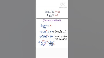Expressing a logarithmic expression in terms of the other | learn the trick|@goymath