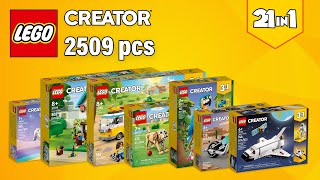 All LEGO® Creator 3in1 March 2023 (21in1)[2509 pcs] Step-by-Step Instructions @TopBrickBuilder
