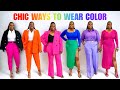 HOW TO STYLE COLOR | TIPS &amp; OUTFIT IDEAS FOR COLOR-LOVERS