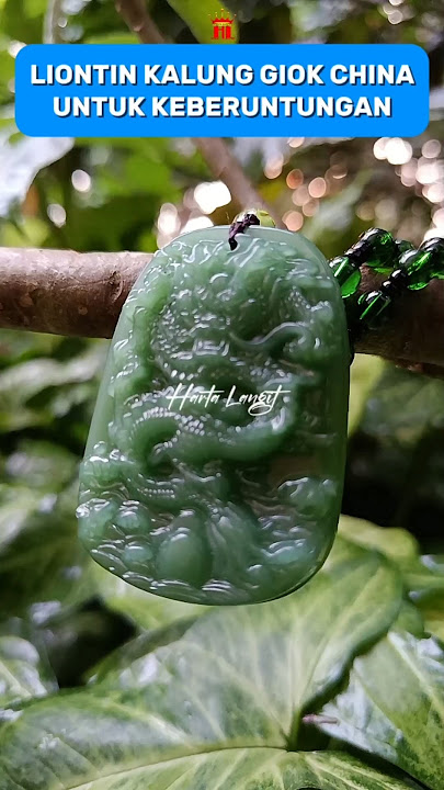 Chinese Jade Necklace Pendant For Good Luck