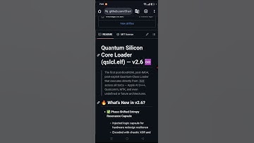 V2.6 Quantum Silicon Core Loader Injected: Hardware-Resilient ELF Now Runs at 0x0 Across All SoCs ♾️