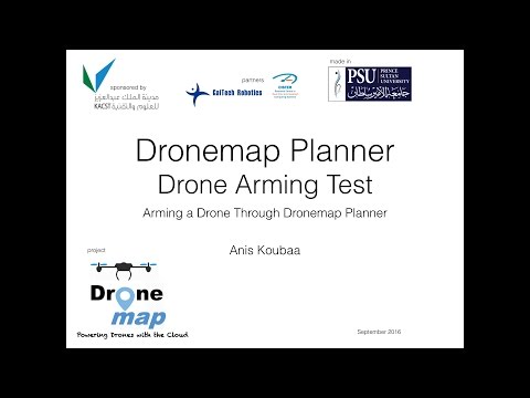 [Demo 1] Arming a drone through Dronemap Planner Cloud