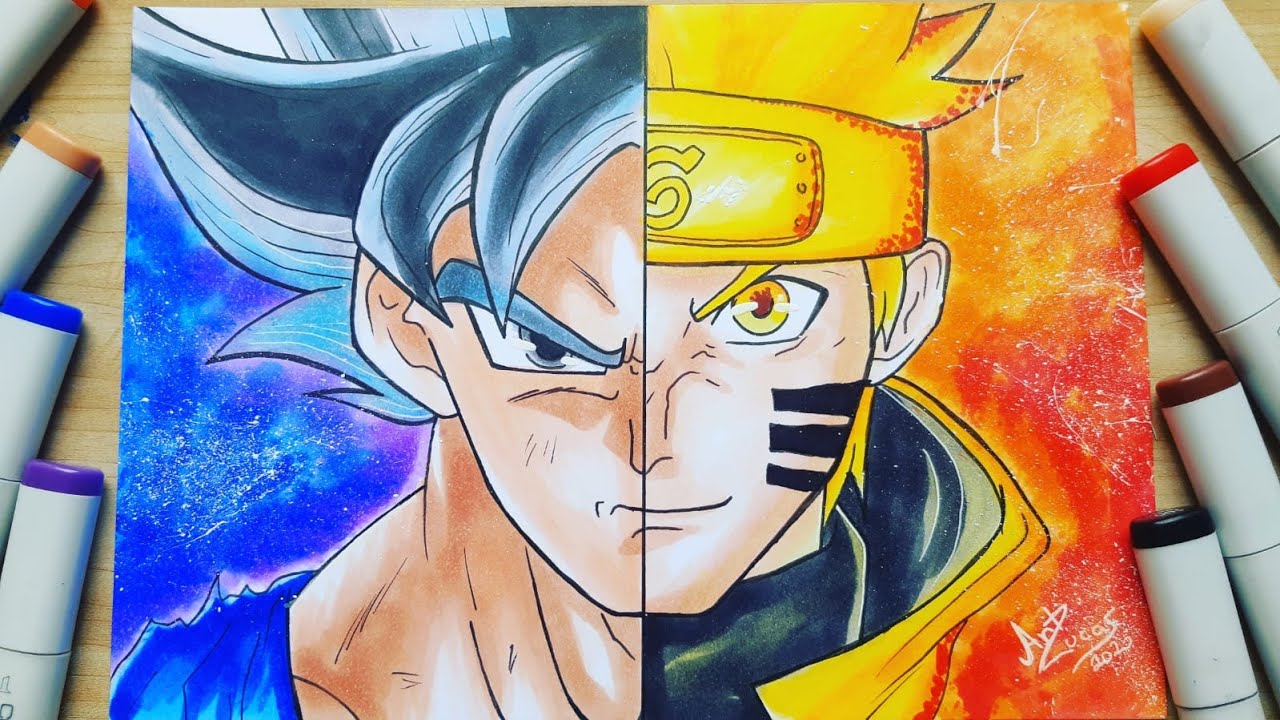 Desenho de NARUTO GOKU pintado e colorido por Usuário não registrado o dia  20 de Agosto do 2020